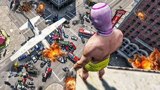 TOUTES LA VILLE EST CONTRE MOI (wtf les pnj) GTA 5