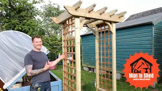 Beautiful DIY Garden Arbour/Arch– Beginner Friendly & Built to Last