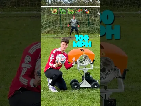 Goalkeeper vs 100MPH! 🚀⚽️