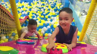 One, Two, Three, Four, Five at indoor playground with baby cute | Nursery rhymes song