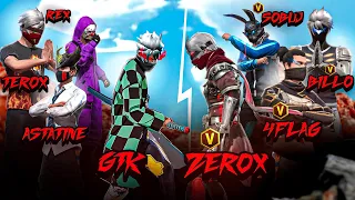 NON V-Badge Vs V-Badge Youtubers 🔥 🇳🇵🇧🇩🇮🇳 LEGENDS | Garena Free Fire