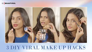 3 DIY Viral Makeup Hacks | Makeup Fixes and Beauty Hacks For Summers | BeBeautiful