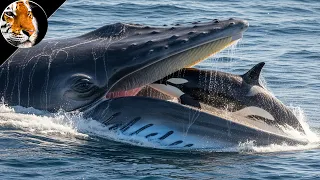Quando ORCAS arrancam a língua de uma BALEIA-AZUL ainda viva