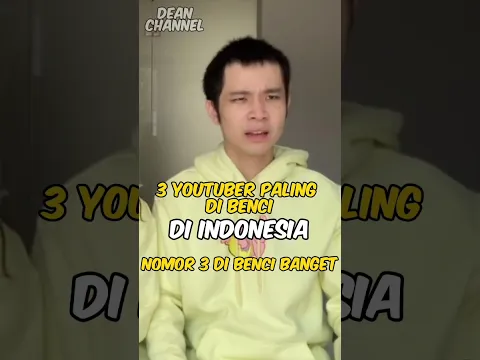 3 Youtuber paling dibenci di Indonesia (Nomor 3 dibenci banget) #shorts