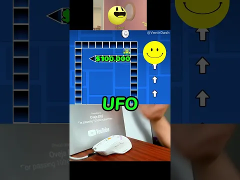 $100,000 It's Me It's Verity Tower Climb Challenge in Geometry Dash! #shorts