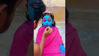 Maa kali makeup video #foryou #mahakali #foryoupage #makeup #dressup