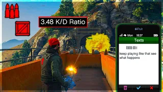 3.48 KD Tryhard Griefer Spawn Traps Me With A Jet But Regrets It on GTA 5 Online!