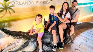 PASSEIO NO PARQUE DOS JACARÉS EM ORLANDO - Família Brancoala