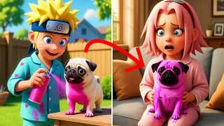 NARUTO pintou o CACHORRO da Sakura de ROSA?😱🔥  – Compilação Completa! #4