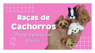 DIY - CACHORRINHOS em Biscuit - Sah Passa o passo