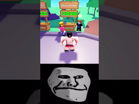 she thought she was rich.. 💀💀 #shorts #roblox #plsdonate #robux #funny