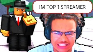Making The Most TOXIC Pro Streamer CRY.. 😈 | The Strongest Battlegrounds