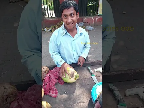 cute 😍 boy  coconut cutting challenge 🤑🤑 #shorts #viral #trending