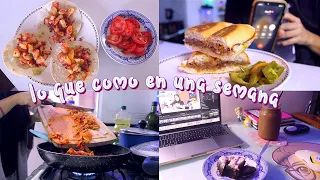 lo que como en una semana de comida muy rica n_n