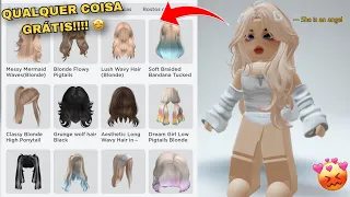 COMO TER QUALQUER COISA GRÁTIS NO ROBLOX FUNCIONA MESMO!!! 😍 ( de menina e menino )
