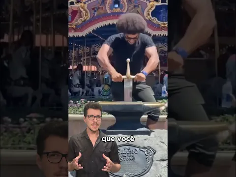 Por que só algumas pessoas conseguem levantar essa espada? 🤔