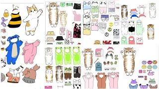 Gatitos 💖😱🌈😺🐈de papel📰Plantillas HD full color🎨 y blanco y negro ⚫/ para dibujar o imprimir #crafts
