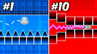Playing 10 EXTREME Challenges in Geometry Dash!
