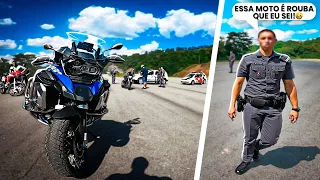 NUNCA VI TANTO POLICIA / FUI PEGO NA R1250 EM SÃO PAULO