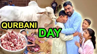 Alhamdulillah Qurbani Hogai 🥺 Sub Bachay Rone Lag Gaye 😭🐐BAKRA EID 
