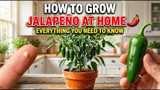 Growing Jalapeño From Seed to Fruit in 126 Days 🌶️ | Time-Lapse