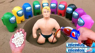 Coca Cola, Different Fanta, Mtn Dew, Pepsi,Sprite and Stretch Armstrong vs Mentos in Big Underground