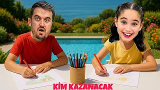 ELİF SİNEM 3 RENK BOYAMA YAPALIM !! EN GÜZEL YAPAN KAZANIR !!