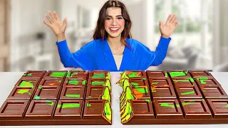 صنعت اكبر شوكولاته دبي بالكنافه في العالم | ندمت ! 😭