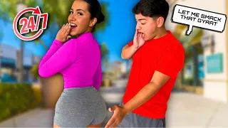 SMACKING MY GIRLFRIENDS GYAT FOR 24 HOURS!