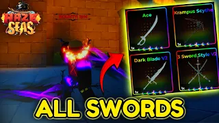 Haze Seas | All NEW Swords *FULL SHOWCASE* | Roblox