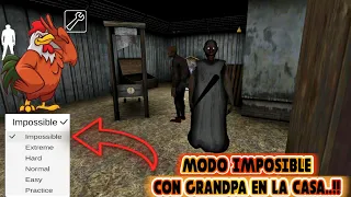 GRANNY 1 CON GRANDPA EN LA CASA || MODO IMPOSIBLE 😎🐓