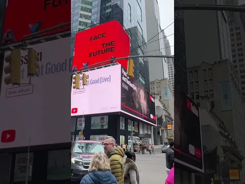 ICYMI: Just That Good is featured IN TIMES SQUARE! If you see it, tag us! @YouTubeMusic