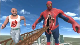 Franklin Enter Inside Spiderman Big Stomach In Indian Bike Driving 3d
