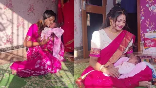 💒বাপের বাড়ি থেকে কি উপহার দিল বেবীগোল্ডকে🎇নামকরন কার সাথে মিলিয়ে রাখলাম 👨‍👩‍👧#namingceremony😛🙏