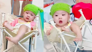 Dad’S Homemade Baby-Coaxing Tool,Very Useful#cutebaby #funny #baby#babysitting#fatherlove#funnyvideo