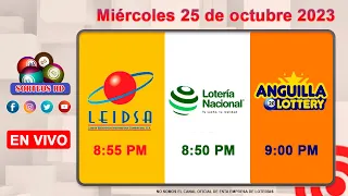 Lotería Nacional LEIDSA y Anguilla Lottery en Vivo 📺│Miércoles 25 de octubre 2023 - 8:55 PM