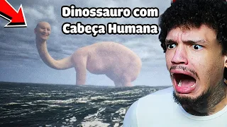 Não Assista ao Assustador Dinossauro com Cabeça Humana no Mar