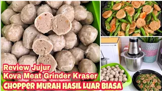 Hasil Baksonya Sempurna Cuma Menggunakan Chopper Murah | Kova Meat Grinder Kraser Goto Hardware