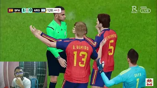 Spain vs Argentina | efootball PES 21 Gameplay & Facecam Commentary