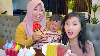 NANGIS REBUTAN ES KRIM 🥵 BIKIN ES KRIM BUAH
