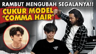 POLA RAMBUT BERANTAKAN PENGEN CUKUR COMMA HAIR | KOREAN HAIRSTYLE