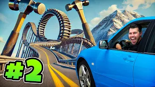 Driving The World's Most Brutal Wipeout Course | BeamNG Part 2