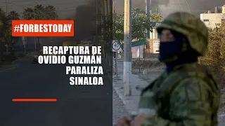 Recaptura de Ovidio Guzmán paraliza Sinaloa