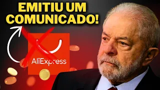 ALIEXPRESS ACABA DE EMITIR UM COMUNICADO SOBRE A APROVAÇÃO DA TAXA PARA PRODUTOS ABAIXO DE 50$