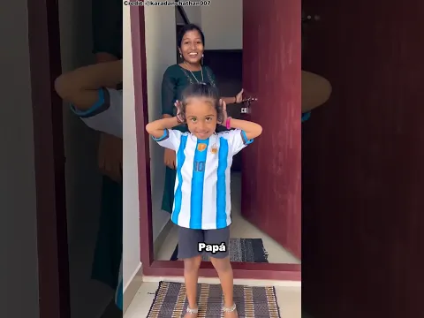Ella quería una camiseta de Messi y su papá le hizo realidad su deseo 😂⚽👕 #shorts #vairalshort