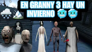 EN GRANNY 3 HAY MUCHO FRÍO 🥶 Y MUCHA NIEVE 🌨️ UN INVIERNO!!!🥶🤯/ ESCAPE POR LA PUERTA PRINCIPAL 🚪