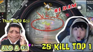 CHAM CÂN 5 TOP 1 ALTP LỤM VỀ 28KILL CỰC ĐỈNH VỚI COMBO MẠNH NHẤT FF BÁC GẤU PHẢI GỌI ANH GÀ GẤP
