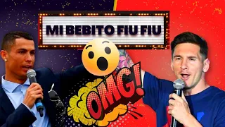 CRISTIANO RONALDO y MESSI cantan MI BEBITO FIU FIU | Cancion Viral 2022 | Parodias