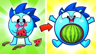 Una sandía está creciendo en mi barriga | Divertidas canciones para niños 😻🐨🐰🦁 por Baby Zoo Español