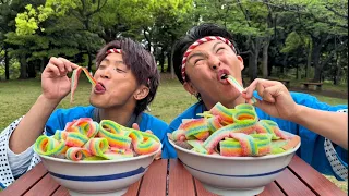 Colorful gummy gluttonous battle🌈